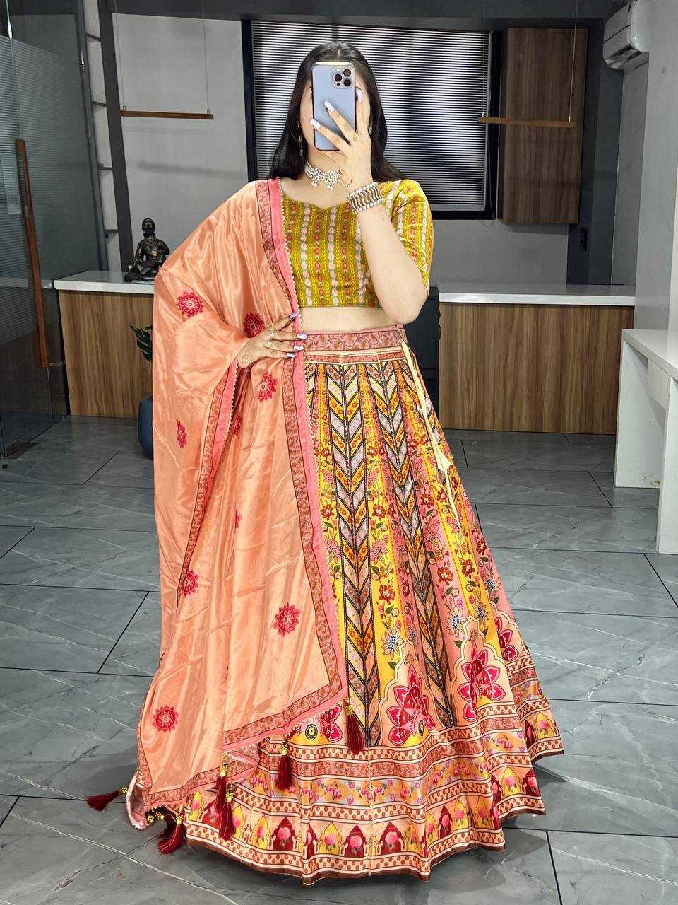 YNF ART SILK GRO 7128 WHOLESALE LEHENGAS MANUFACTURER